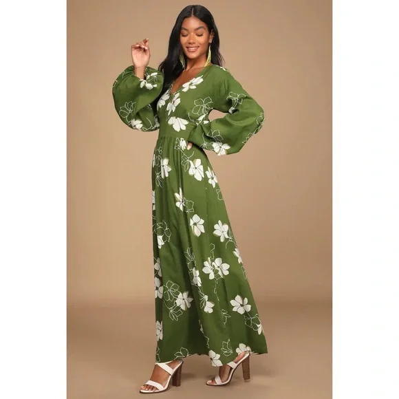 Billabong Floral Maxi Dress Night Bloom - Picture 6 of 14